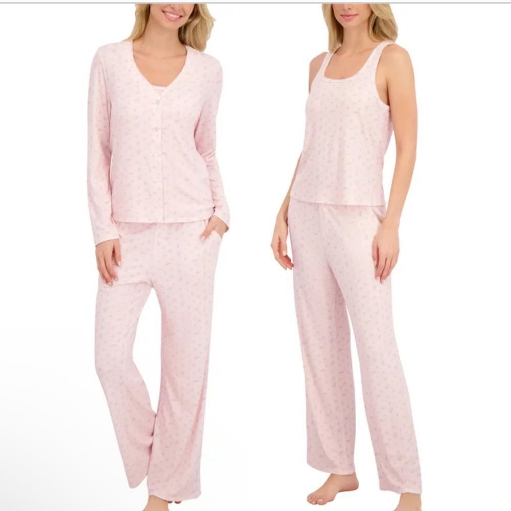 Live2Lounge Women's 3-piece Picot Lounge Set